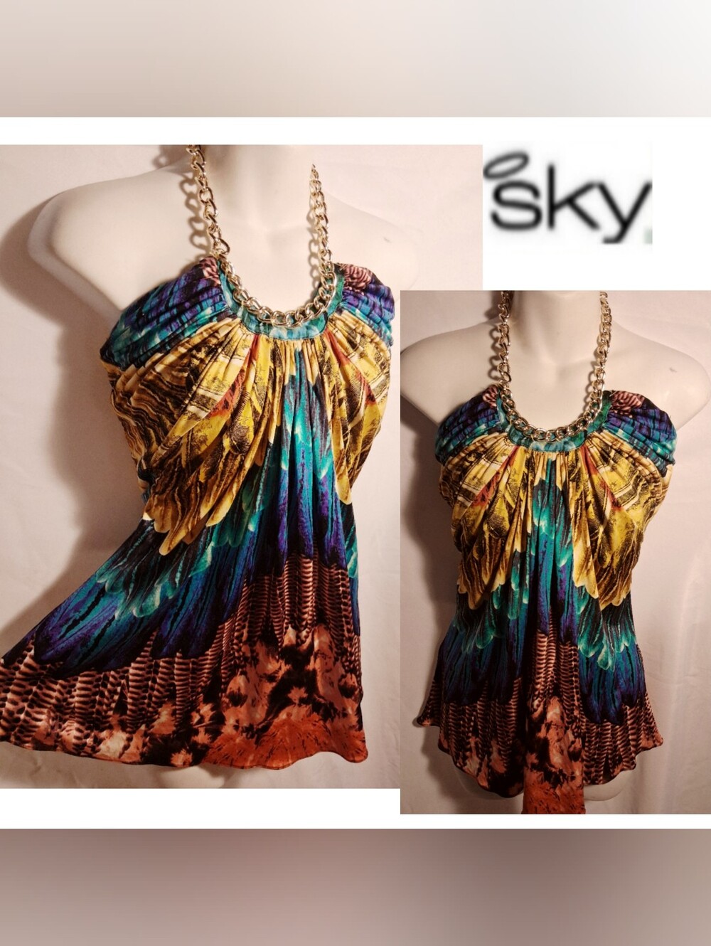 Sky top. Sz Lrg. New
